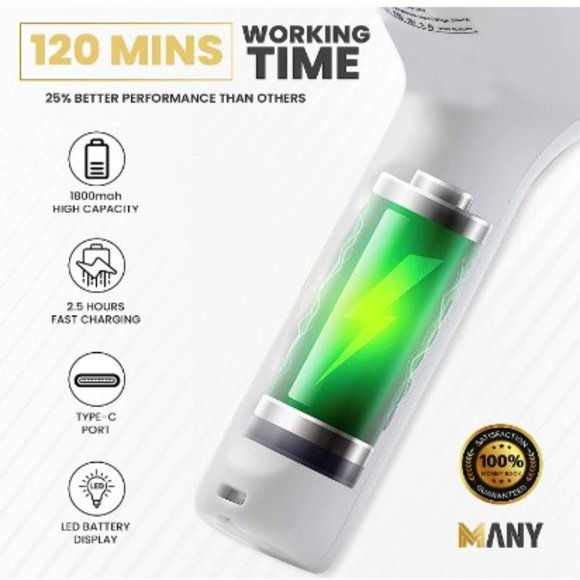 Cordless Electric Spin Scrubber - 2 Speeds - 4 Replaceable Brush Heads - IPX7 - Picture 5 of 12